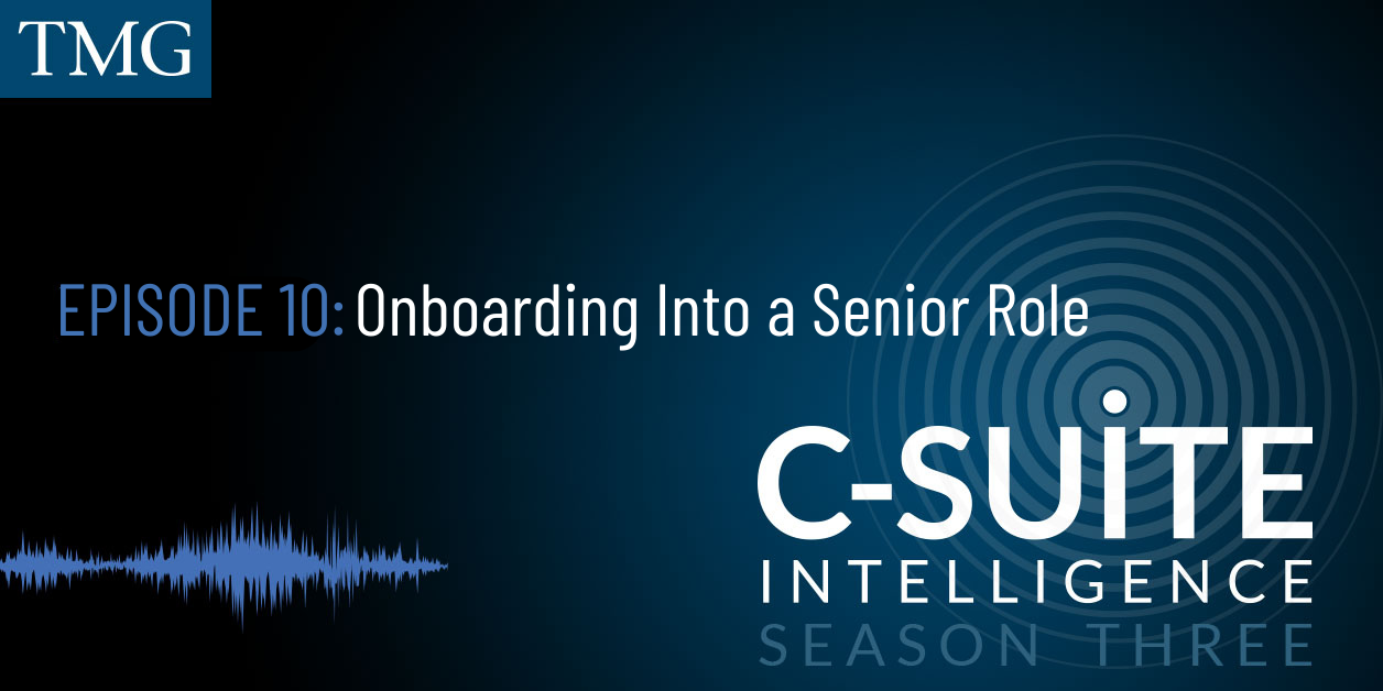 Onboarding Into a Senior Role